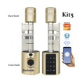 thumbnail image 2 of Door Lock, Tuya Smart Door Lock Smart Cylinder Lock Digital Electronic Lock Finrprint Padlock Knob Lock Office Security Lock ,Easy to Install, 2 of 7
