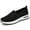 Black, variant on DADAWEN Women's Slip On Knit Flats Shoes Mesh Walking Loafers Shoes Casual Work Nursing Sneakers Gray 6.5US