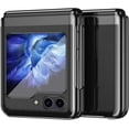 thumbnail image 2 of Clear Case for Samsung Galaxy Z Flip5 5G, Luxury Plating Folding Sleeve Cover Slim Thin Hard PC Shockproof Protective Phone Cover Samsung Galaxy Z Flip 5 DD Black, 2 of 11