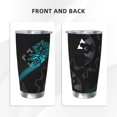 thumbnail image 3 of Saiise Geometry Dash Print Tumbler 20 Oz Stainless Steel Vacuum Insulated with Straw Coffee Cup for Home,Office,Outdoor Works Great for Ice Drinks and Hot Beverage, 3 of 8