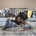 thumbnail image 2 of ARISTURING Eagle Blanket Bald Eagel Throw Blanket for Men Women Gifts for Kids Adults Ultra Soft Cozy Blanket for Couch Sofa ​Bed, 2 of 6