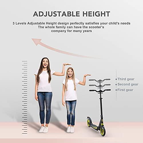6KU Scooter for Kids 8 Years and Up Scooter for Adults with Big