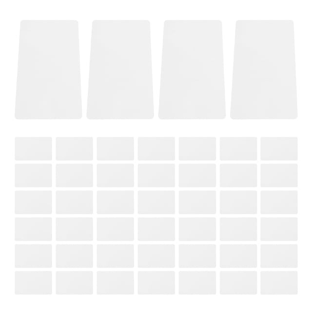 DEEPCRAFF 100Pcs White PVC Blank Business Card Stock Double Side Printable Plastic Cards for Decoration
