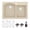 Bisque, variant on Karran Usa QT-610-BI-PK1 Quartz Qt 33" Drop In Double Basin Quartz Composite Kitchen Sink