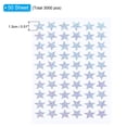 thumbnail image 2 of Uxcell 3000 Pcs Star Reward Stickers, 50 Sheet Sparkling Self Adhesive Colorful Sticker, Silver Tone, 2 of 7