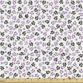 thumbnail image 1 of Floral Sofa Upholstery Fabric by the Yard, Flower and Leaf Branch Motifs Botanical Elements Minimal Style, Decorative Fabric for DIY and Home Accents, Charcoal Grey and Pale Purple by Ambesonne, 1 of 5