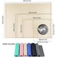 thumbnail image 2 of RUseeN Silicone Pet Placemat for Dog and Cat, Waterproof Non-Slip Pet Feeding Bowl Mats for Food and Water, Small Medium Large Tray Mat Prevent Residues from Spilling to Floor, Beige, 23.6"x 15.7", 2 of 8