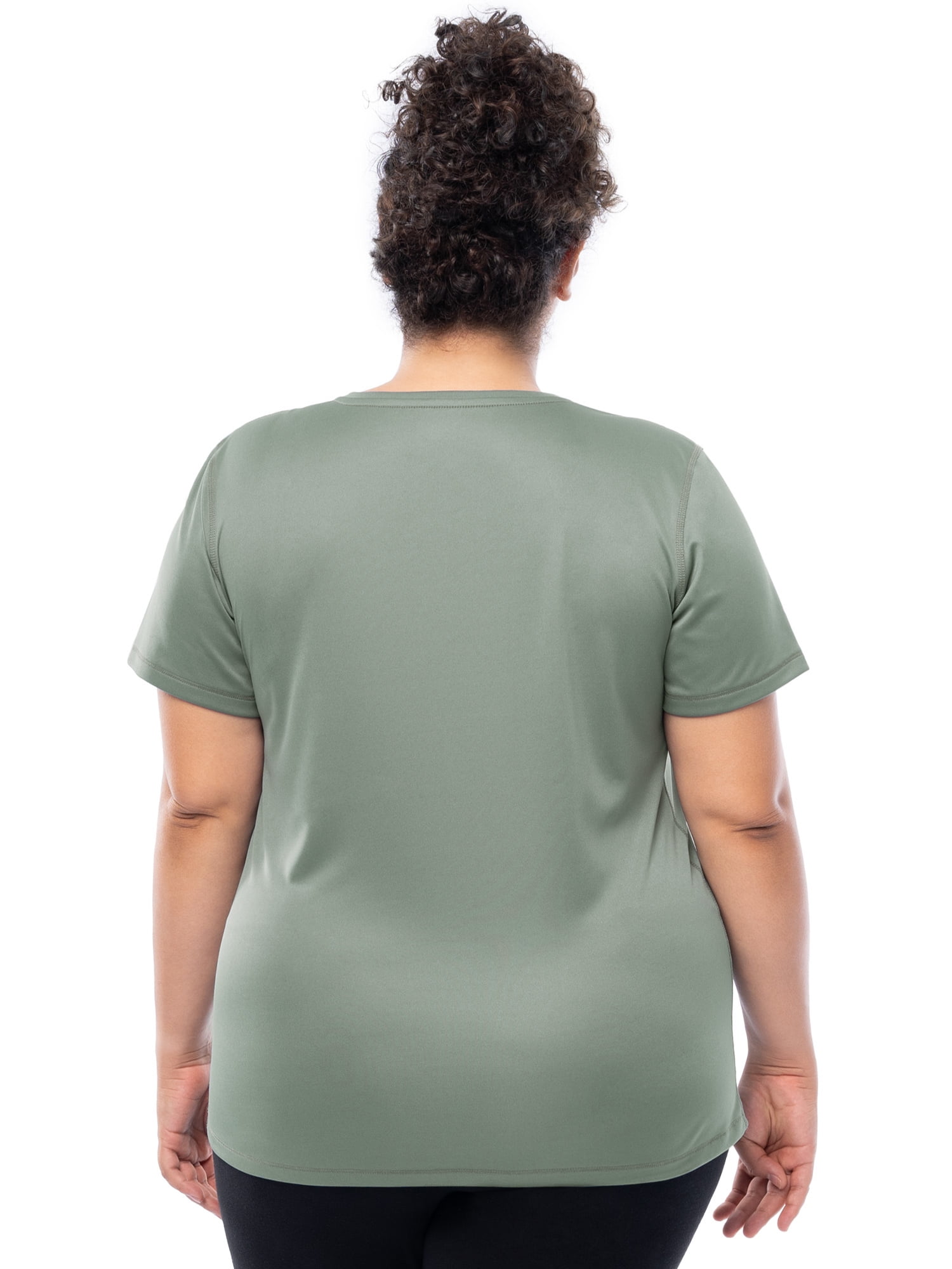 Athletic Works Women's and Women's Plus Core Active V-Neck T-Shirt, Sizes XS-4X