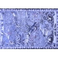 thumbnail image 1 of Ahgly Company Machine Washable Indoor Rectangle Animal Blue Traditional Area Rugs, 6' x 9', 1 of 4