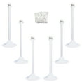 thumbnail image 1 of White Stanchion Kit 2 IN Dia Pole 6 Pk, 1 of 2