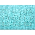 thumbnail image 1 of Ahgly Company Indoor Rectangle Persian Light Blue Traditional Area Rugs, 5' x 7', 1 of 4