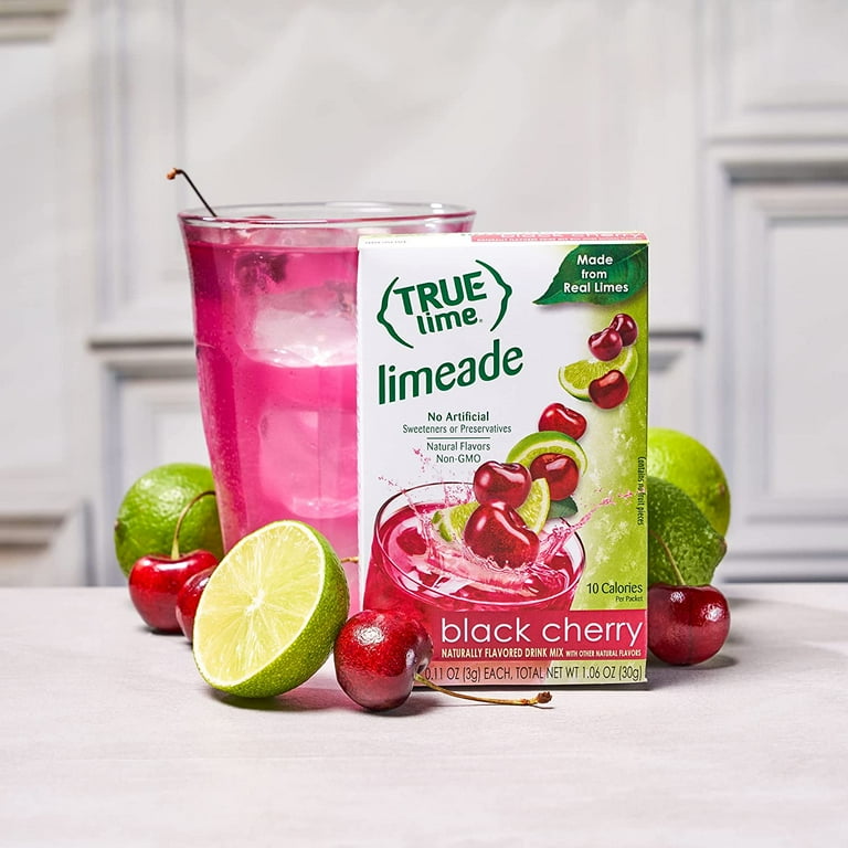 TRUE LIME Black Cherry Limeade Drink Mix (10 Count - 1 pack