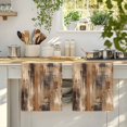thumbnail image 4 of Brown Abstract Kitchen Towels Set of 3, Vintage Geometric Gradient Oil Painting Modern Absorbent Dish Towels for Kitchen, Microfiber Hand Towel, Quick Drying Tea Towel for Cleaning Dishcloths, 4 of 7