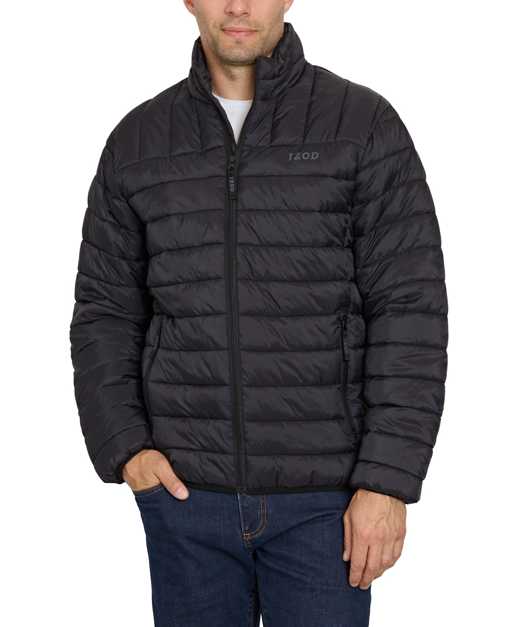 Supreme Men's Schott Chevron Leather Down Puffer Jacket Black