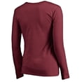 thumbnail image 3 of Women's Maroon Virginia Tech Hokies Logo V-Neck Long Sleeve T-Shirt, 3 of 3