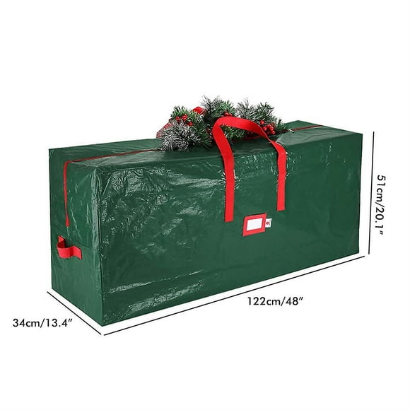 Sac de Rangement pour Arbre de Noël Étanche avec Fermeture Éclair et Poignées de Transport