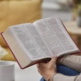 thumbnail image 3 of Nkjv, Compact Center-Column Reference Bible, Gray Leathersoft, Red Letter, Comfort Print, (Hardcover), 3 of 9
