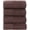 Brown, variant on HALLEY Turkish Bath Towels Set - 4 Piece Bathroom Set, Ultra Soft, Machine Washable, Highly Absorbent, 100% Cotton - Luxury Spa Quality - Chocolate Brown