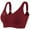 Red, variant on Sports Bras for Women No Underwire Full Coverage Lightweight Plus Size Solid Color Spaghetti Strap Women's Breathable Bralettes Bras Beige L