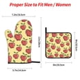 thumbnail image 2 of Salouo Apple for Oven Mitts and Potholders BBQ Gloves-Oven Mitts and Pot Holders Non-Slip Cooking Gloves for Cooking Baking Grilling (4-Piece Set), 2 of 6