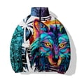 thumbnail image 3 of Abrigo de lobo para hombre con impresión 3D, abrigo de invierno para hombre, chaquetas modernas para hombre, cálidas, nuevas parkas para animales, productos sin impuestos, moda, 3 of 5