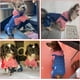 thumbnail image 5 of FloreceBien Sudaderas con Capucha para Perros y Gatos Ropa Trajes de Mezclilla a Rayas Rojas Vaqueros Azules Monos Chaqueta de una Pieza Disfraces Ropa Abrigos con Capucha, 5 of 6
