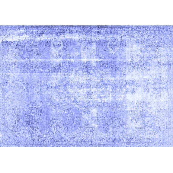 Ahgly Company Indoor Rectangle Persian Blue Traditional Area Rugs, 5' x 8'