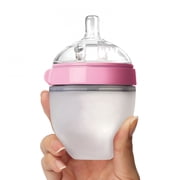 ACDANC 2026 New Baby and Newborn Wide Silicone Anti-Bloating Bottle 150Ml Pink Without Handle Silicone Baby Bottles for Feeding,Infant Care,Travel,Home Use,Colic Relief.