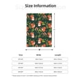 thumbnail image 4 of Throw Blanket for Couch Sofa and Bed, Painted Cute Squirrel Flower Super Soft Plush Throw Blanket, Fuzzy Cuteness Comfy Warm Washable Flannel Blanket & Throws for All Season 80"x60", 4 of 5