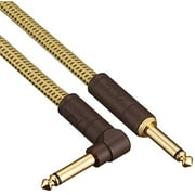 Genuine Fender 10' Deluxe Series Gold Tweed Instrument Cable #0990820091 - 10 ft