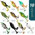 thumbnail image 5 of Simulación de superficie de agua Luya Soft Bait Tractor Thunder Frog Cebo de pesca Cebo falso Cebo biónico Cebo biónico Luya, 5 of 5