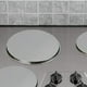 thumbnail image 3 of GOOHOCHY 4 fundas redondas de acero inoxidable para estufa, fáciles de limpiar, para quemadores de cocina., 3 of 8