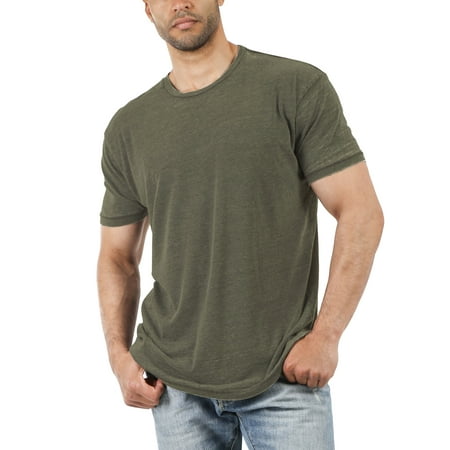 Ma Croix Mens Burnout Short Sleeve T Shirts Soft Faded Vintage Casual Crewneck (Best Mens Shirts Casual)