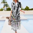 thumbnail image 3 of Chicago L at Belmont Long Sleeved Shirt Dress Woman clothes women's dresses luxury elegant chic women dresses promotion, 3 of 6