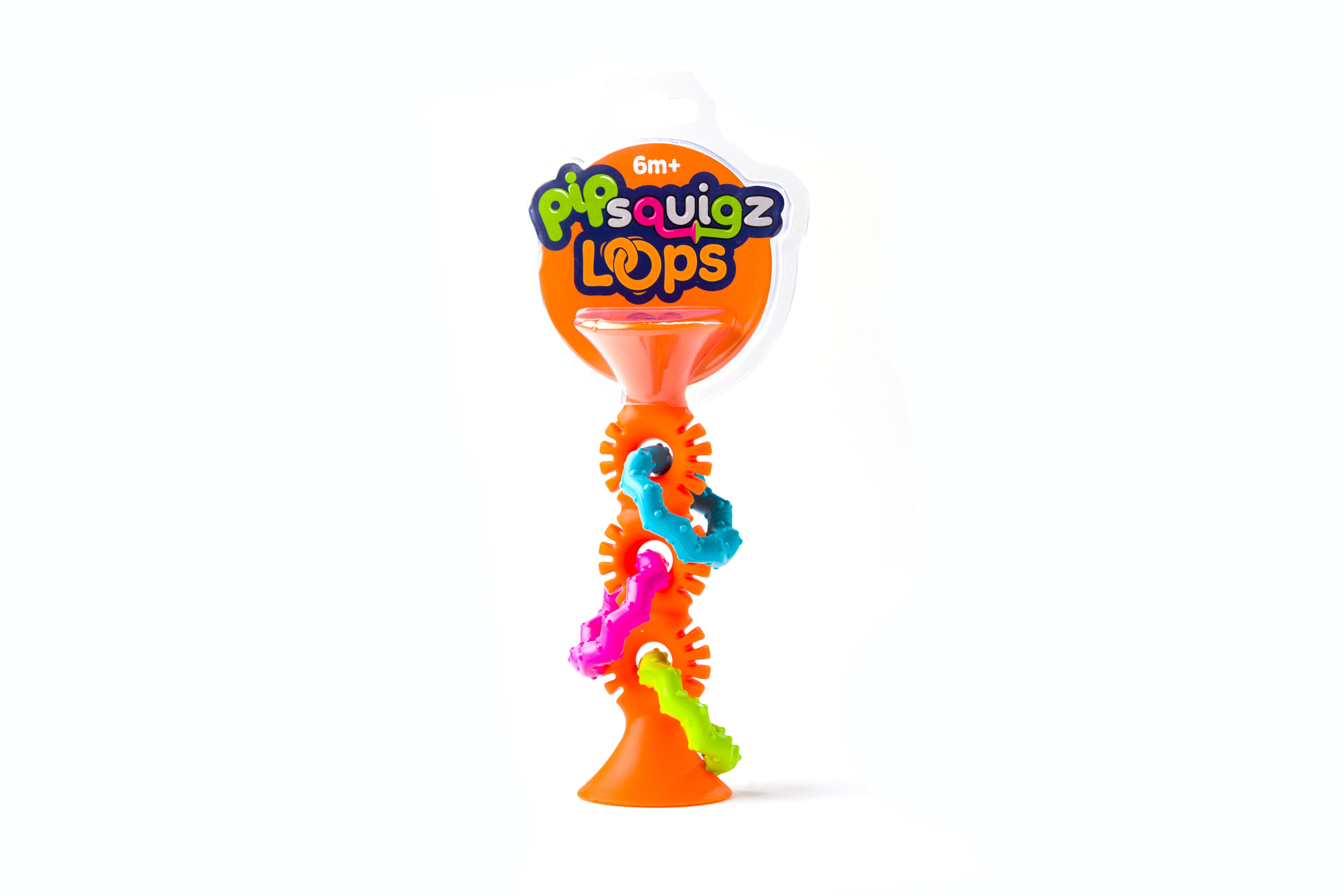Fat Brain Toys pipSquigz Loops Teether, Orange