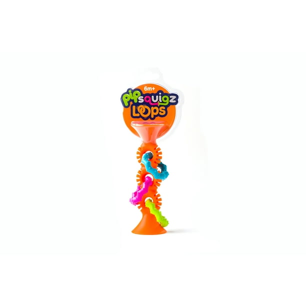 Fat Brain Toys pipSquigz Loops Teether, Orange