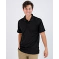 thumbnail image 2 of Real Essentials 3 Pack: Men's Quick-Dry Short Sleeve Athletic Performance Polo Shirt (Available In Big & Tall), 2 of 6