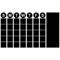 ELAYARD Black Chalkboard Wall Sticker Erasable Self Adhesive Planning Decal for Walls