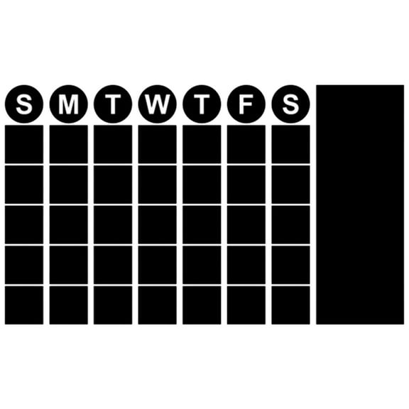 ELAYARD Black Chalkboard Wall Sticker Erasable Self Adhesive Planning Decal for Walls