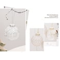 thumbnail image 4 of Inteprter Bolas de Navidad, grandes adornos navideños, árboles bohemios fáciles de adaptar, fiestas, suministros para fiestas de bodas. Kits de decoración para fiestas blanco 24.5*24.5*8cm, 4 of 6