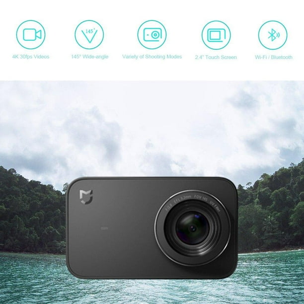 puede Vacaciones grosor Xiaomi Mi 4K Action Camera, 2.4” Touchscreen WiFi Sports Camera with Sony  Image Sensor, 145° Wide Angle 4K/30fps 1080P/100fps Video Raw Image  Official - Walmart.com