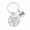 YS0007 Keyring, Silver, variant on Metal Keychain with Novel Hook Design Family Bonding Inspirational Holiday Gift Personalized Engraved Keychain