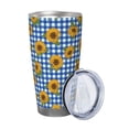 thumbnail image 2 of Fotbe Sunflowers Pattern 20 oz Tumbler Stainless Steel Vacuum Insulated Coffee Ice Cup Double Wall Travel Flask Leak-proof Coffee Cup-Without Straw, 2 of 8