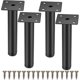 thumbnail image 1 of 4 Pieces Furniture Legs, 15cm/5.9inch Adjustable Furniture Legs, Metal Fixing Support Feet for Furniture/Table/Chair/Desk/Kitchen/Cabinet/Sofa, 1 of 5
