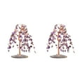 thumbnail image 3 of Decodeary Exquisite Tree Decoration - Good Wishes And Meaningful Home Or Office Ornament Safe Tree Desktop Purple 2Set, 3 of 6