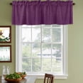 thumbnail image 4 of Purple Burlap Texture Valances for Windows, Decorative Rod Pocket Window Valance Curtains, Farmhouse Vintage Purple Short Curtain Drapes for Kitchen/Bathroom/Living Room, 2 Panels, 42" W x 18" L, 4 of 8