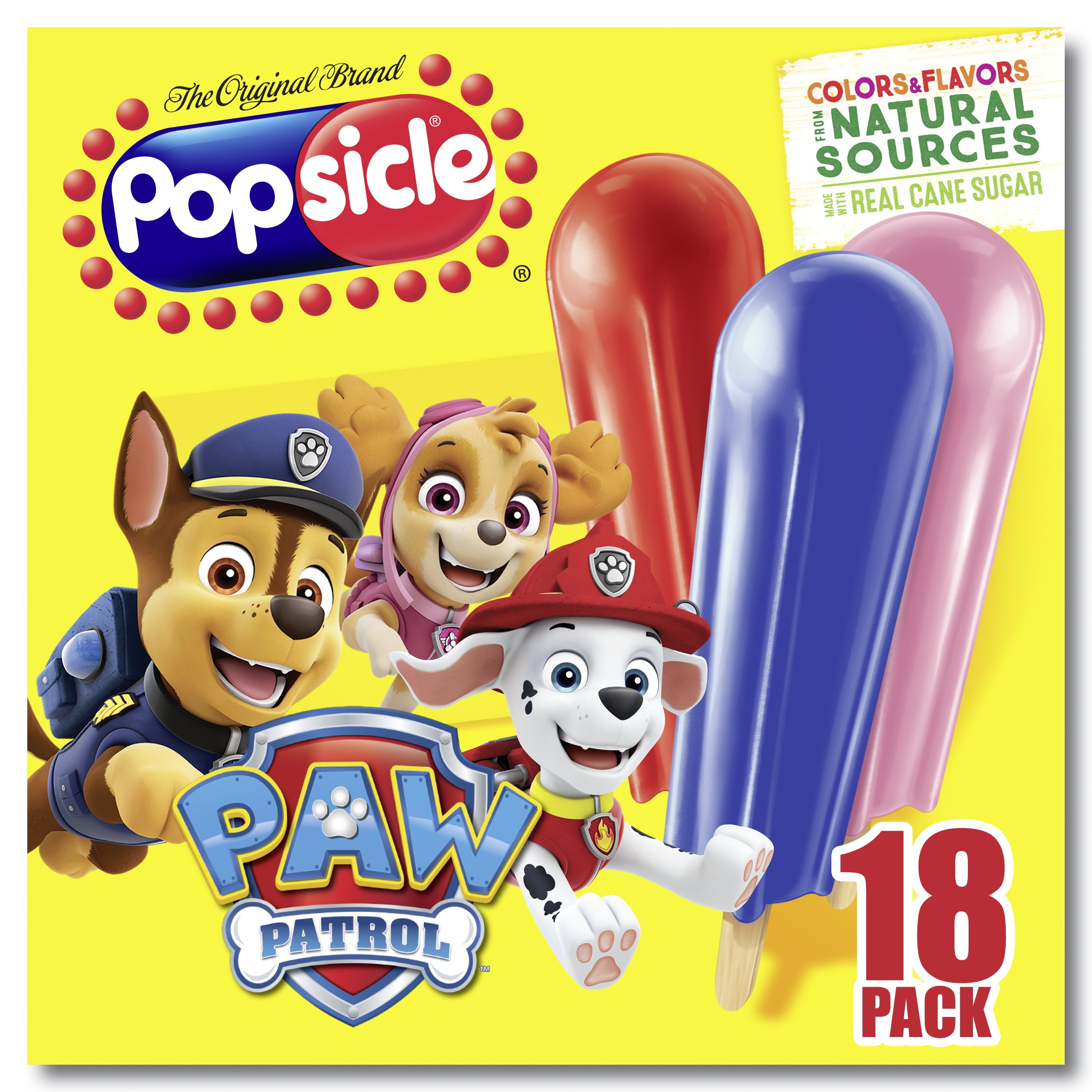 paw patrol ice pops truck