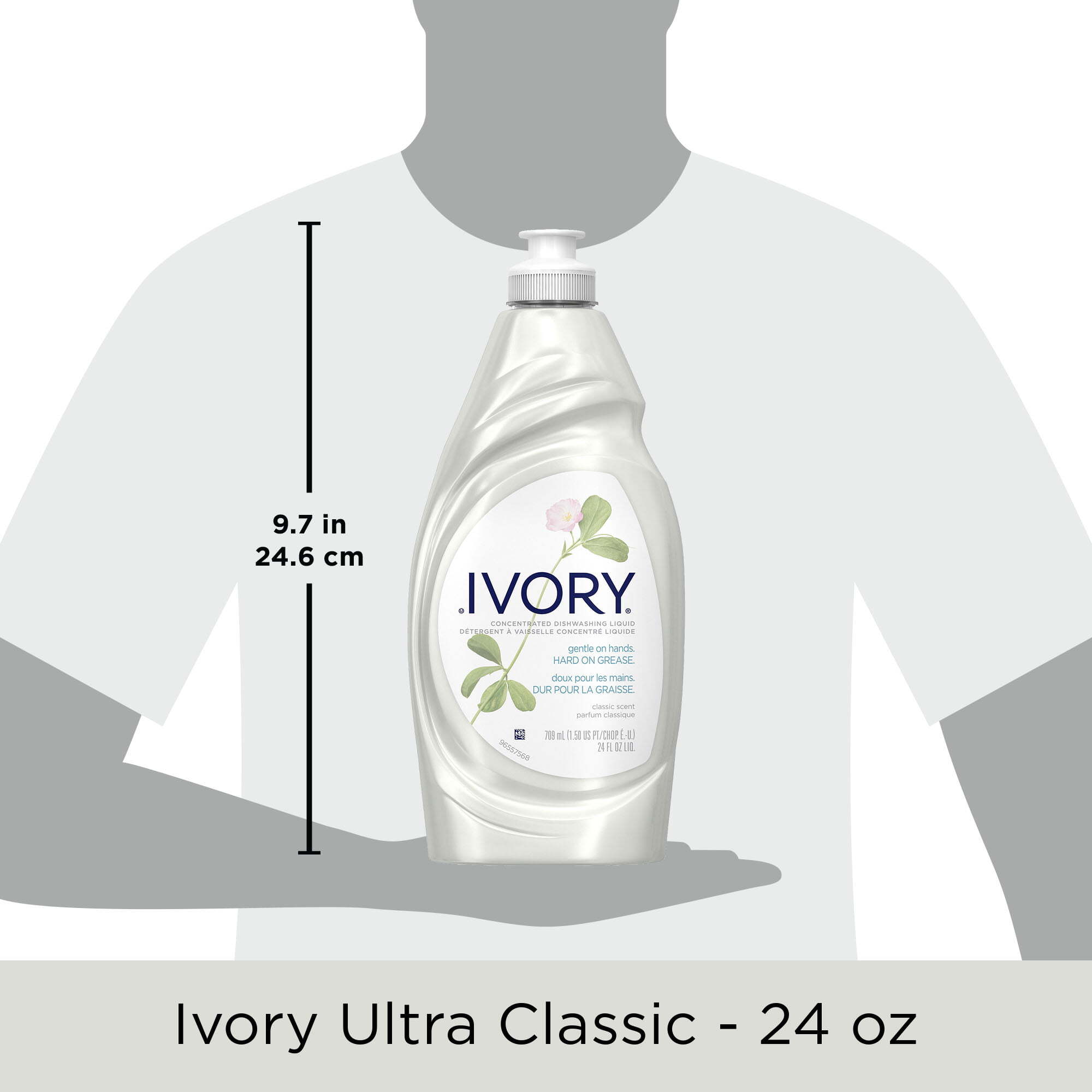Ivory Ultra Concentrated Liquid Dish Soap, Classic Fresh Scent, 24 fl Ounce - image 2 of 4