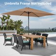 thumbnail image 5 of TOPCHANCES 10 x 6.5 ft Patio Umbrella Replacement Canopy, 6 Ribs Rectangle Umbrella Canopy Cover, Sun Umbrella Replacement Cloth Only, Tan, 5 of 9
