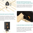 thumbnail image 6 of Queen Bed Frame Wave Like Curve Upholstered Platform Bed Frame with RGB Led Lights Underneath, Strong Wood Slats Support,Black, 6 of 12